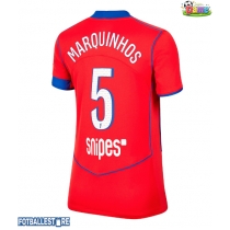 Paris Saint-Germain Marquinhos #5 Tredjedrakt Dame 2025-26 Kortermet